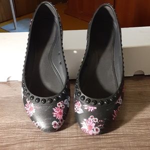 Crocs ballet flats floral black 8